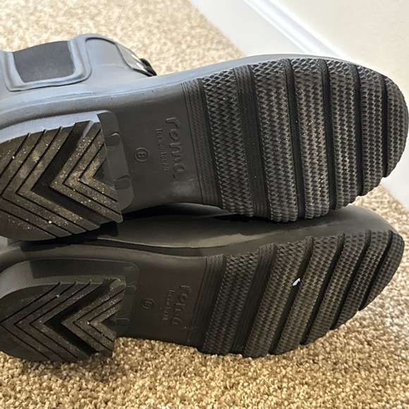 Roma Women's Chelsea Lace Up Rain Boots Size 8 Us, 39 EU, Classic Style, EUC - Picture 10 of 11